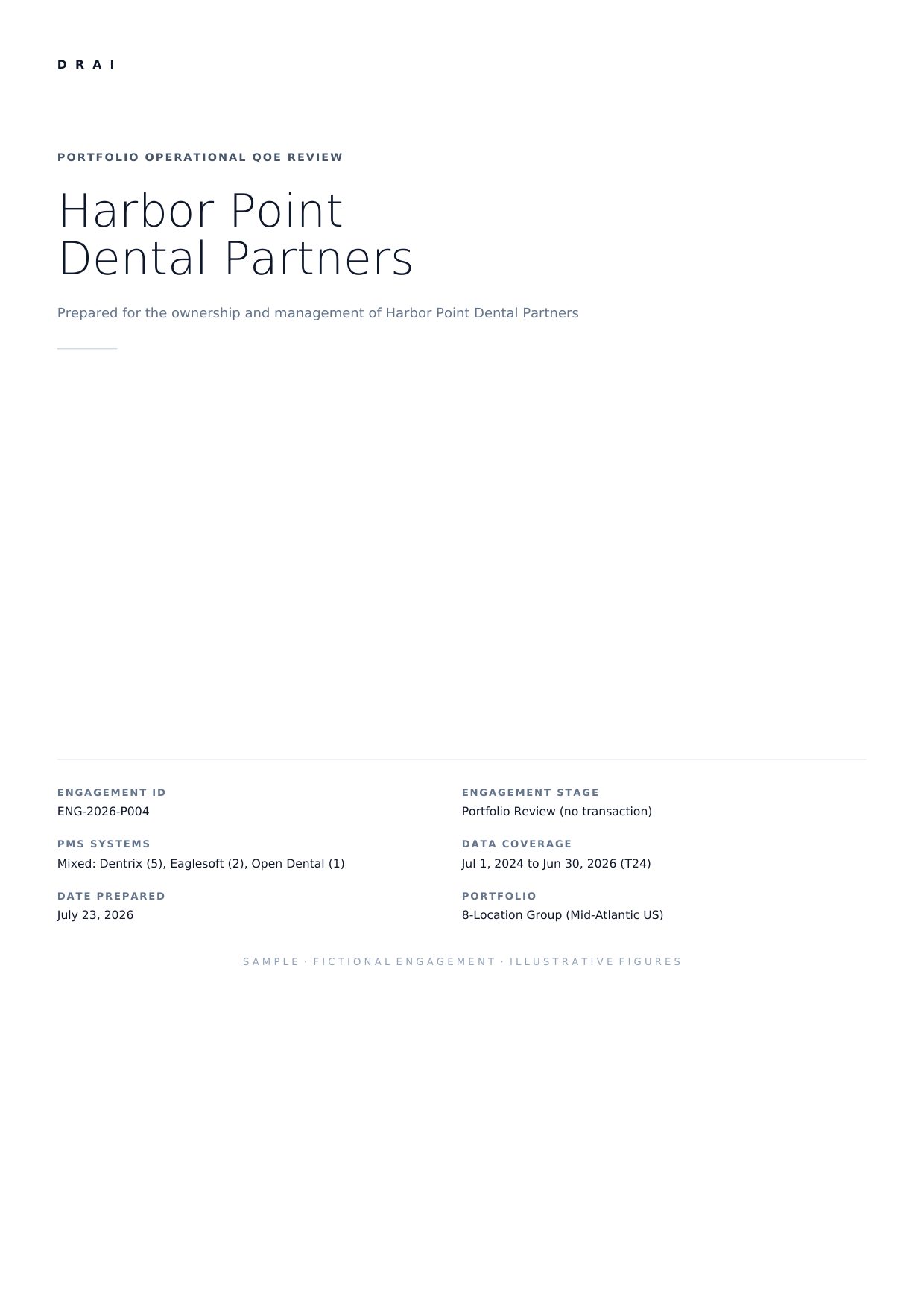 Portfolio Operational QoE Review sample, page 1